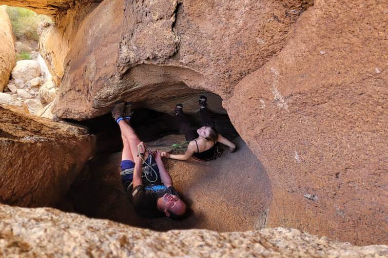 Climbing Spitzkoppe Summit